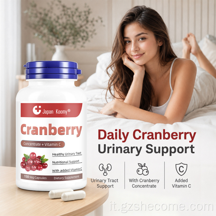 Shecome Capsule concentrate di mirtillo rosso Salute delle vie urinarie